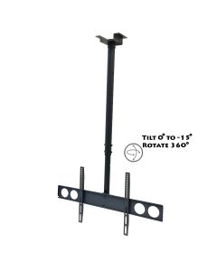 MegaMounts Heavy Duty Tilting Ceiling Television Mount for 37" - 70" LCD, LED and Plasma Televisions
