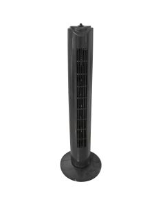 Optimus 32 in. Tall Tower Fan in Black