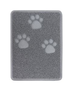 Gibson Everyday Pet Elements 18.5 x 13.78 Inch Paw Prints Placemat in Grey