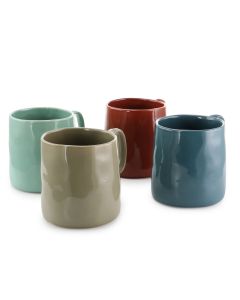 Gibson Assorted mug Set 24.7oz Multicolor set of 4