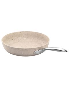 Korkmaz Granita 9.5 Inch Nonstick Tava and Frypan in Tan