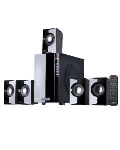 beFree Sound 5.1 Channel Surround Sound Bluetooth Speaker System in Black