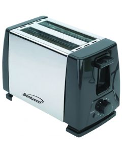 Brentwood 2-Slice Toaster (Stainless Steel and Black)